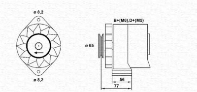 MAGNETI MARELLI 943356659010 -  Генератор
